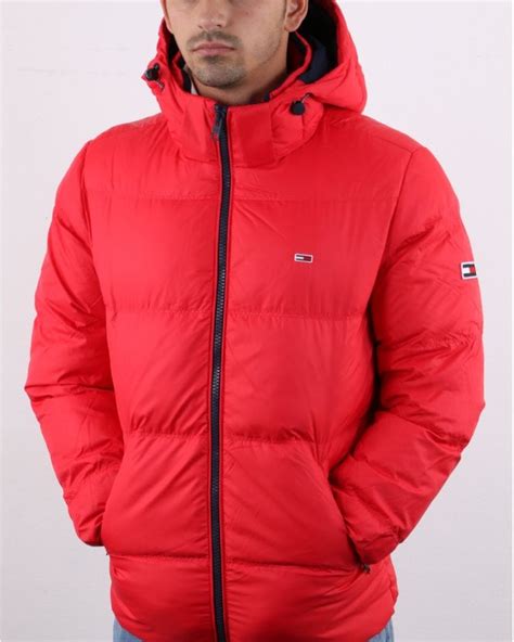 Tommy Hilfiger Down Jacket Red - 80s Casual Classics