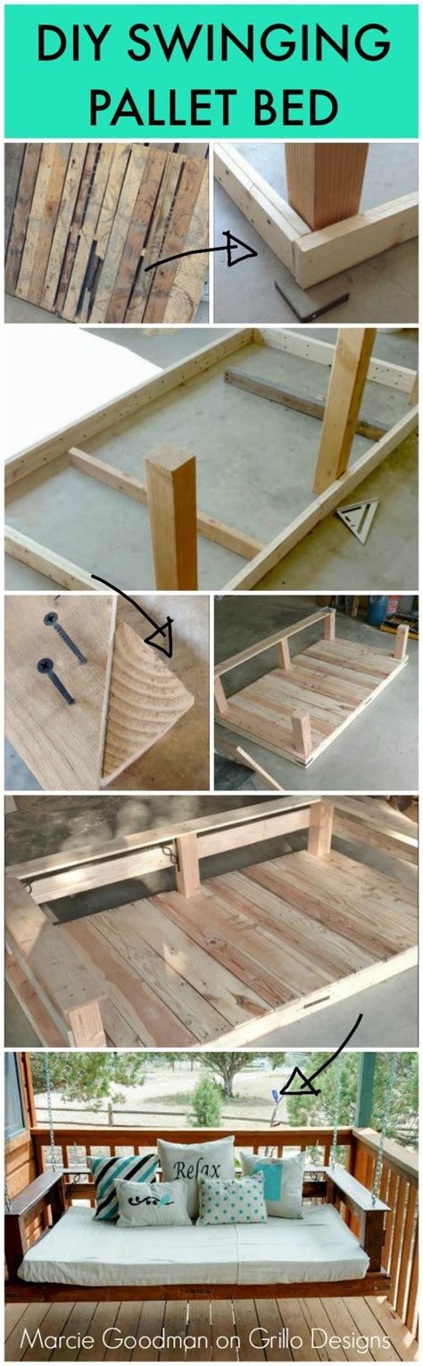 DIY Pallet Swing Bed • Grillo Designs