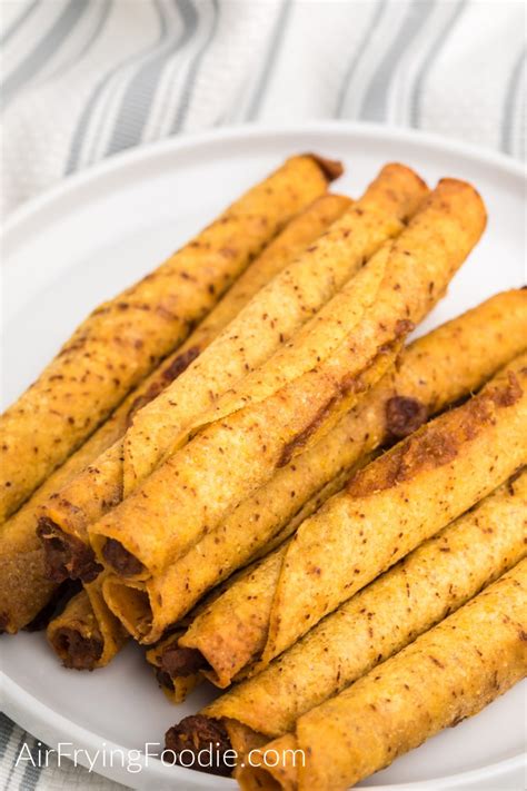 Frozen Taquitos in Air Fryer | Air Frying Foodie