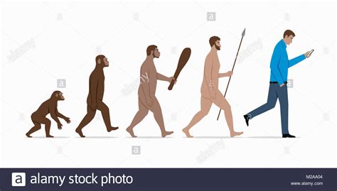 Evolution Of Man From Ape Stock Photos & Evolution Of Man From Ape Stock Images - Alamy