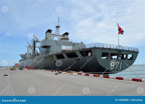 Sattahip naval base editorial image. Image of deck, destroyer - 76038885