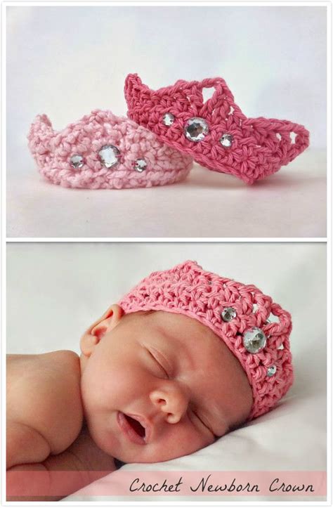 Crochet Newborn Crown (a free Pattern) | Newborn crochet, Crochet baby ...