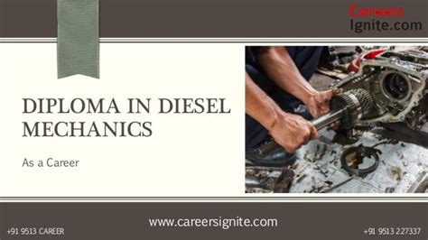 Diploma in Diesel Mechanic Courses, Colleges, Eligibility