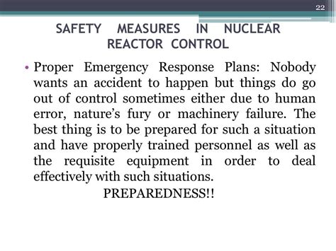 Nuclear power plant-safety measures