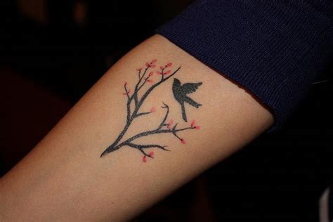 40 + Cute Cherry Blossom Tattoo Design Ideas | KGSAU