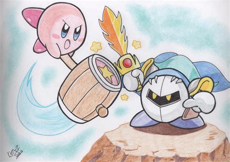 AT: Kirby vs Meta Knight by Keijisuke on DeviantArt