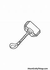 Thors Hammer Drawing  How To Draw Thor’s Step By sketch template