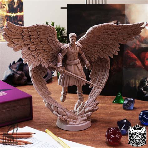 Solar Angel Male Dnd Minis 32mm Scale Miniature Dungeons and Dragons ...