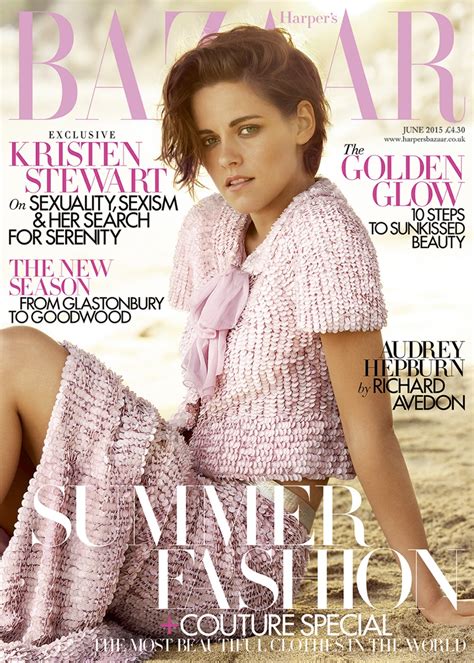 Kristen Stewart in Chanel for Harper's Bazaar UK Cover