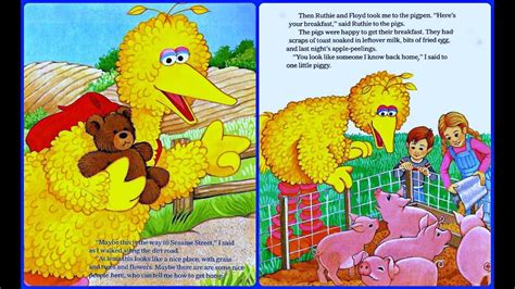 Big Bird Reading, Big Bird's Day on the Farm, 1985 #storytelling #sesamestreet #teaching # ...