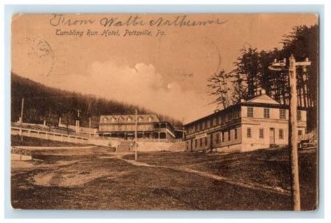 1908 Tumbling Run Hotel Pottsville Pennsylvania PA Posted Antique ...