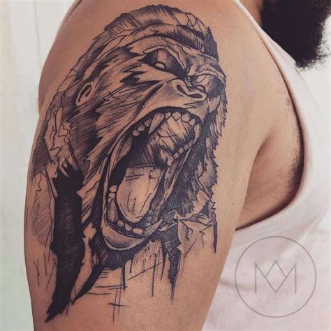 Top 30 King Kong Tattoo Design Ideas (2021 Updated) | Gorilla tattoo, Tattoos, King kong