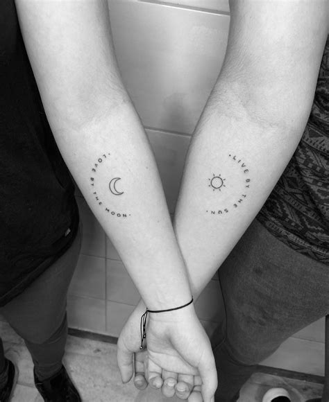 25 Romantic & Small Matching Tattoos for Couples - Small Tattoos & Ideas