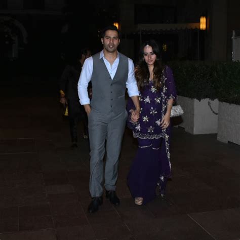 Varun Dhawan, Natasha Dalal Photographed Exiting A Friend's Sangeet ...