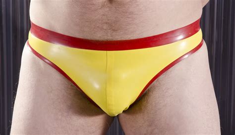 Men's BRIEFS ,Thong Style RUBBER, Contrast Waistband and edge trim, 0 ...