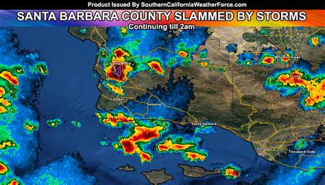 Thunderstorms Slam Santa Barbara County As Forecast; What’s Next? – Southern California Weather ...