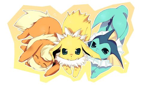 Pyroli, Voltali et Aquali | Pokemon flareon, Pokemon eeveelutions, Pokemon