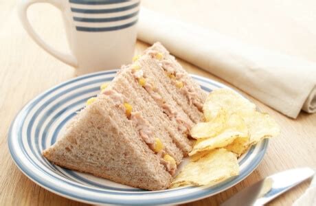 Tuna mayo and sweetcorn sandwich Recipe, Calories & Nutrition Facts
