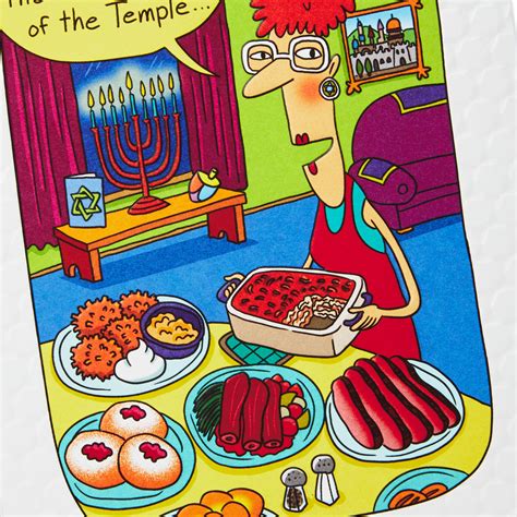 Enough Food to Fill a Temple Funny Hanukkah Card - Greeting Cards - Hallmark