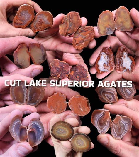 Lake Superior Agates Cut Pairs / Face Polished Individual - Etsy