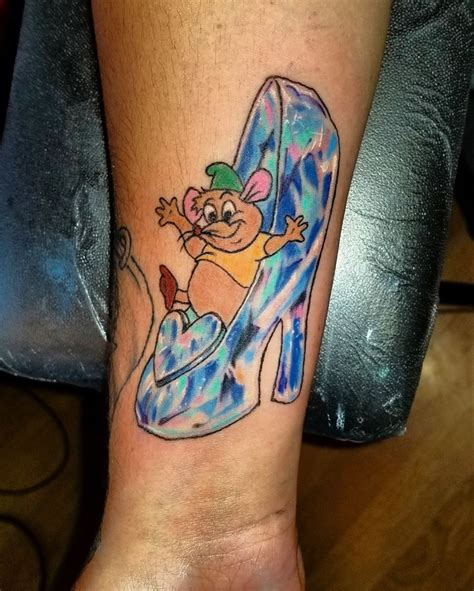 Cinderella glass slipper tattoo | Tattoos for daughters, Cinderella tattoo, Disney tattoos