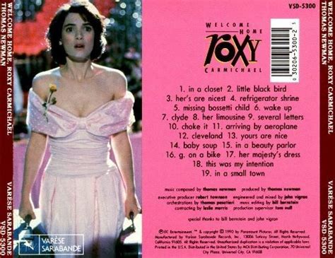 Welcome Home Roxy Carmichael soundtrack | Welcome home roxy carmichael, Carmichael, Roxy