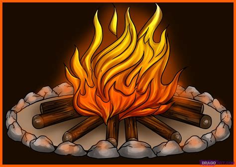 Free Campfire Drawing, Download Free Campfire Drawing png images, Free ...