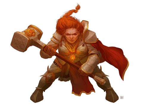 dwarf, hammer, warrior Dnd Characters, Fantasy Characters, Female Characters, Fantasy Figures ...
