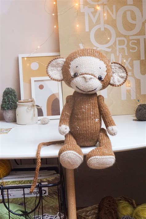 Monkey knitting pattern - Toy Knitting Pattern