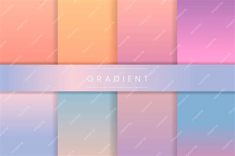 Free Vector | Abstract pastel gradient set