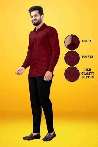 Plain Cotton One pocket shirt, Full Sleeves, Formal Wear at Rs 250 in Surat