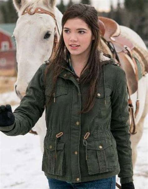 Heartland Alisha Newton Hooded Jacket | Georgie Green Cotton Jacket