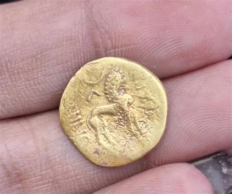 ANCIENT AUGUSTUS AND mythical roman lion genuine Solid 22K Gold Coin collectible $550.00 - PicClick