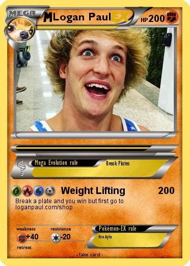 Pokémon Logan Paul 14 14 - Weight Lifting - My Pokemon Card