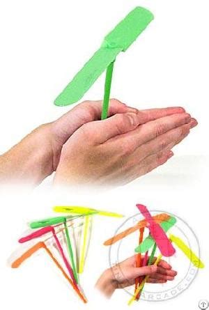 Aero-props, Propeller Toy, Plastic Spinning Flying Helicopter Dragonfly ...