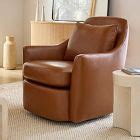 Dallas Leather Swivel Chair | West Elm