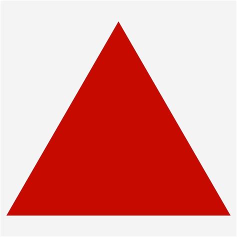 Premium Vector | Red triangle geometric shape vector