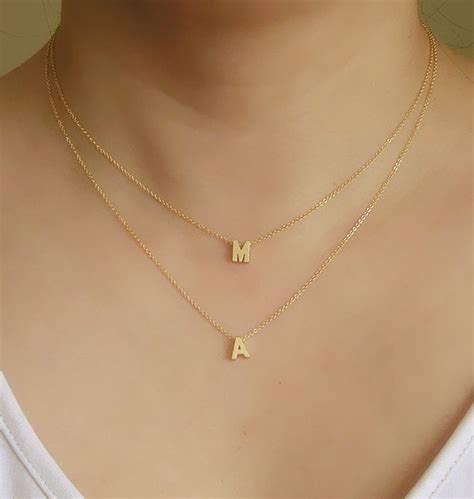 Initial Letter Gold Necklace | ist-internacional.com