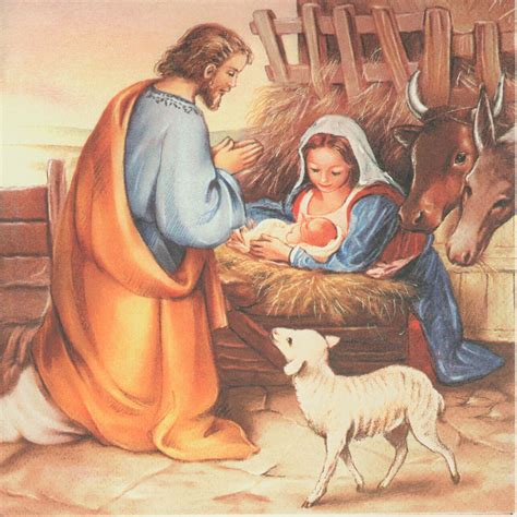 Baby Jesus In A Manger Painting at PaintingValley.com | Explore collection of Baby Jesus In A ...