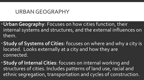 PPT - Urban Geography PowerPoint Presentation - ID:1988407