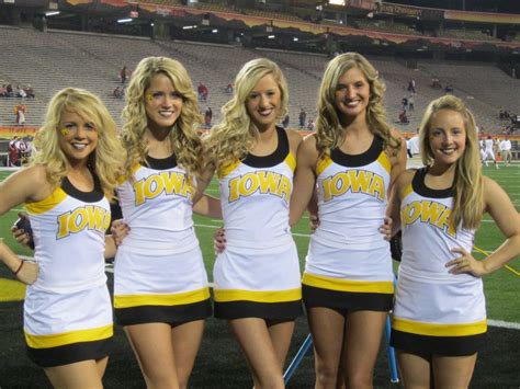 NFL and College Cheerleaders Photos: University of Iowa Cheerleaders