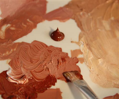 I've always had difficulty mixing paints to look like skin colors ...