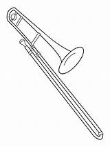 Trombone Coloring Pages  Best For Kids sketch template