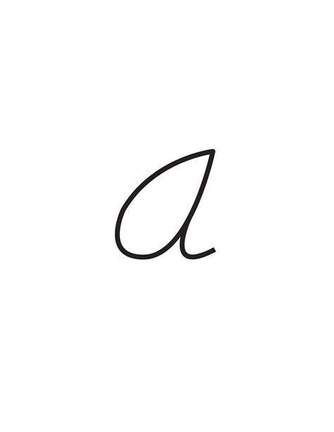 Free Cursive Letters Printable: Capital A