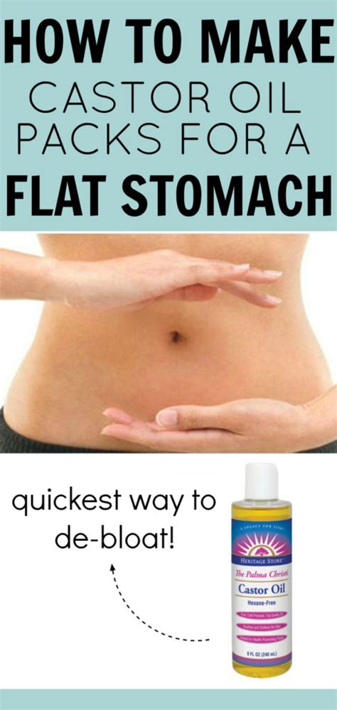 How to Make Castor Oil Packs for a Flat Stomach - The Dumbbelle