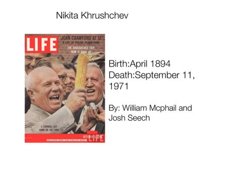 Nikita Khrushchev by josh and will on FlowVella - Presentation Software ...