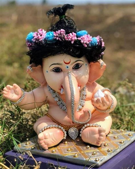 Ganpati Bappa | Baby ganesha, Happy ganesh chaturthi images, Ganesha pictures