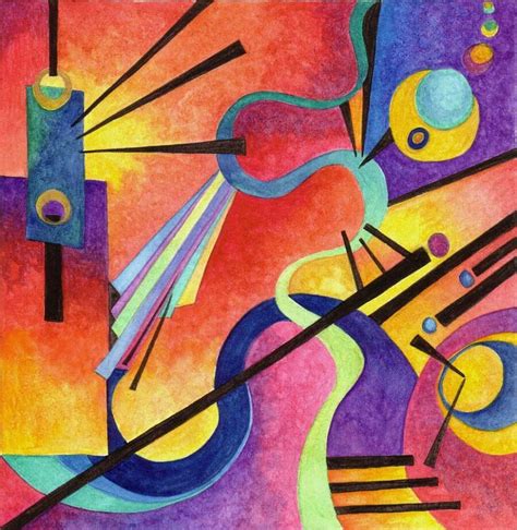 Pin van Jordi Rusiñol i Papiol op Wassily Kandinsky | Abstracte schilderijen, Inspirerende kunst ...