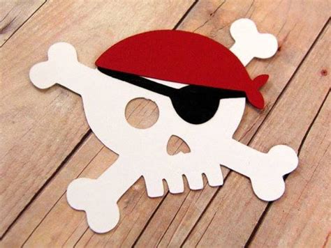 Pirate skull crossbones paper die cuts birthday party etsy – Artofit