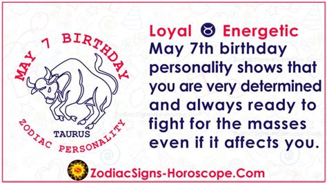 May 7 Zodiac (Taurus) Horoscope Birthday Personality and Lucky Things | ZSH